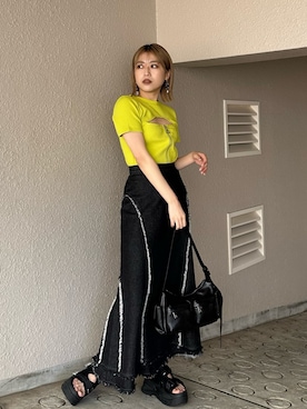 早久都加紗さん（レディース・158cm）の冬コーディネート