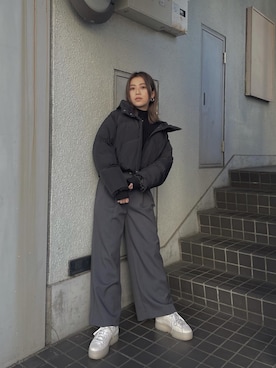 早久都加紗さん（レディース・158cm）の冬コーディネート