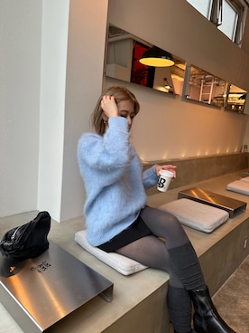 早久都加紗さん（レディース・158cm）の冬コーディネート