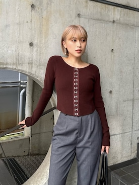 早久都加紗さん（レディース・158cm）の秋コーディネート