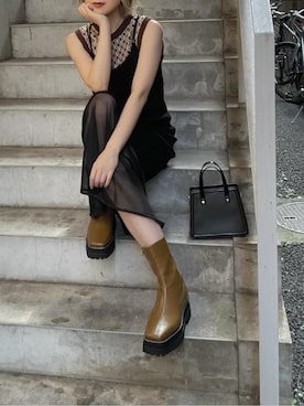 早久都加紗さん(レディース・158cm)の秋コーディネート