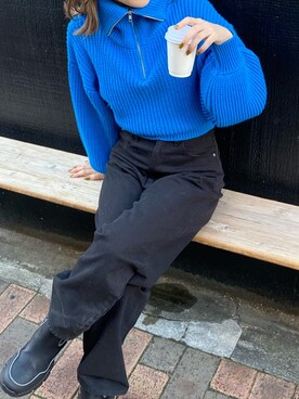 早久都加紗さん（レディース・158cm）の冬コーディネート