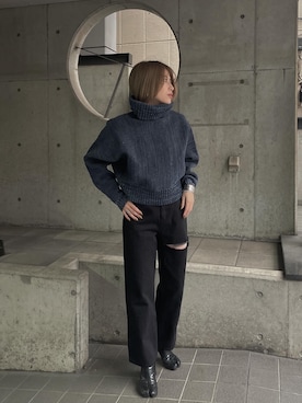 早久都加紗さん（レディース・158cm）の冬コーディネート