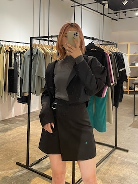 「MURUA（ムルーア）のアイテム（テーラードジャケット）」を使った、早久都加紗さん（レディース・158cm）の春コーディネート