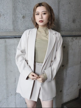 早久都加紗さん(レディース・158cm)の春コーディネート