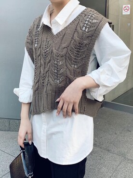 早久都加紗さん（レディース・158cm）の冬コーディネート