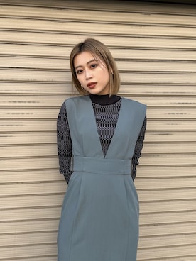 早久都加紗さん（レディース・158cm）の冬コーディネート