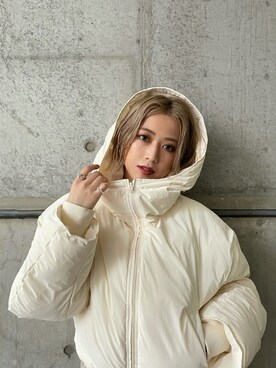 「MURUA（ムルーア）のアイテム（ブルゾン）」を使った、早久都加紗さん（レディース・158cm）の秋コーディネート