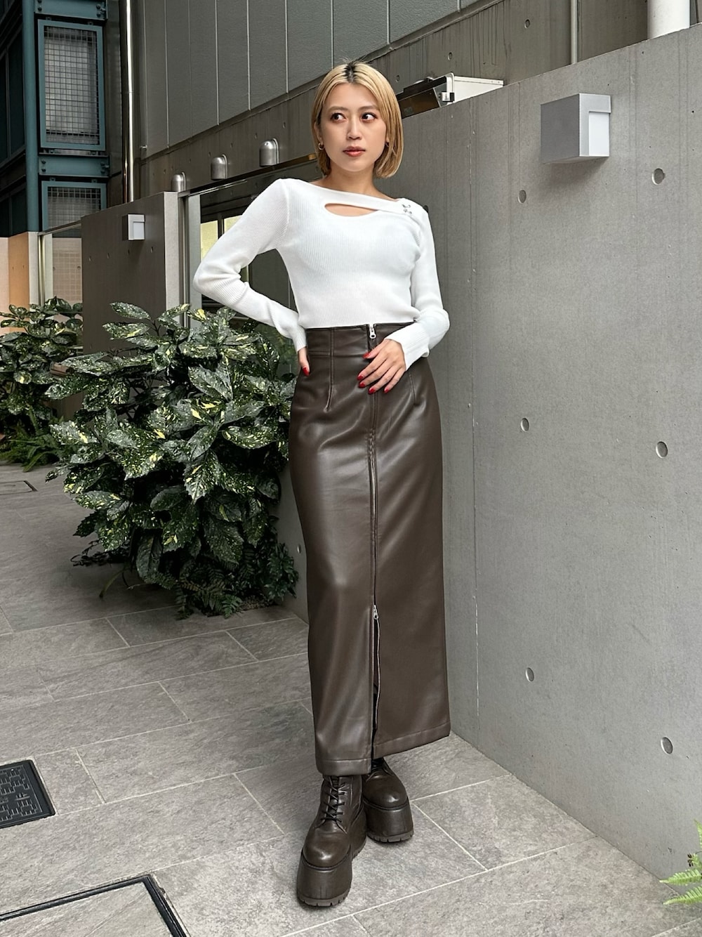 マルチウェイカットロングスカート ETRE TOKYO - マルチウェイカットロングスカート - BROWN | ADDICT WEB