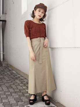 早久都加紗さん（レディース・158cm）の春コーディネート