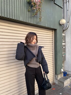 早久都加紗さん（レディース・158cm）の冬コーディネート