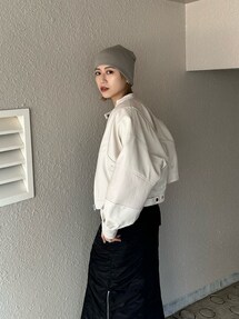 MURUAアウター・ブロッキングバイカーブルゾン・春アウター・ブランド服 ブロッキングバイカーブルゾン｜ムルーア（MURUA）公式通販