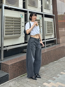 「murua」｜早久都加紗さん（レディース・158cm）の春コーディネート