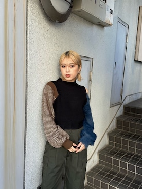 早久都加紗さん（レディース・158cm）の冬コーディネート