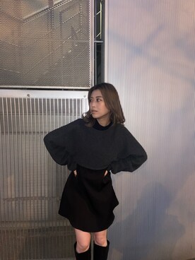 早久都加紗さん（レディース・158cm）の冬コーディネート