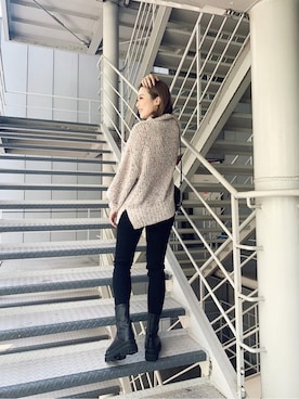 早久都加紗さん（レディース・158cm）の秋コーディネート