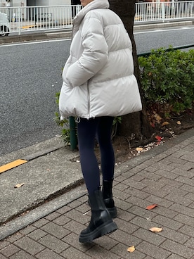 早久都加紗さん(レディース・158cm)の冬コーディネート