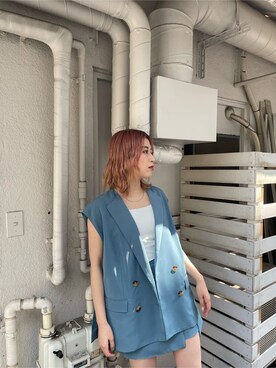 「アイテム（サンダル、その他）」を使った、早久都加紗さん（レディース・158cm）の春コーディネート