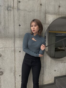 早久都加紗さん（レディース・158cm）の冬コーディネート