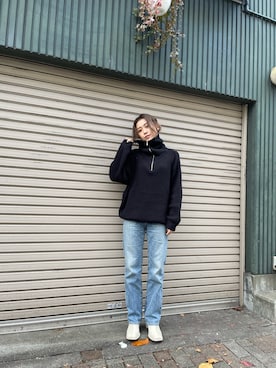 早久都加紗さん（レディース・158cm）の冬コーディネート