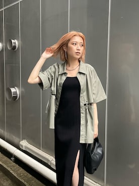 「MURUA（ムルーア）のアイテム（ワンピース/ドレス）」を使った、早久都加紗さん（レディース・158cm）の春コーディネート