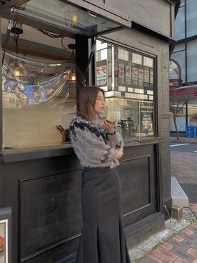 早久都加紗さん（レディース・158cm）の冬コーディネート