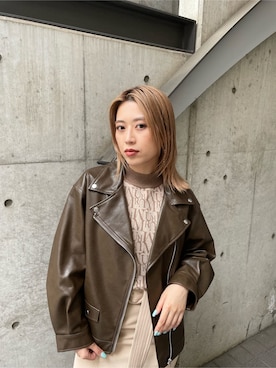 「MURUA（ムルーア）のアイテム（テーラードジャケット）」を使った、早久都加紗さん（レディース・158cm）の夏コーディネート