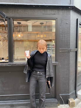 早久都加紗さん（レディース・158cm）の冬コーディネート