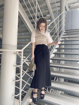 「#春服」｜早久都加紗さん（レディース・158cm）の春コーディネート