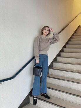 「MURUA（ムルーア）のアイテム（パンプス）」を使った、早久都加紗さん（レディース・158cm）の夏コーディネート