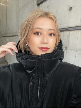 「MURUA（ムルーア）のアイテム（テーラードジャケット）」を使った、早久都加紗さん（レディース・158cm）の秋コーディネート