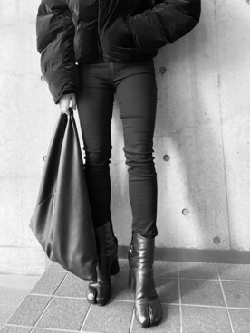 「MURUA（ムルーア）のアイテム（テーラードジャケット）」を使った、早久都加紗さん（レディース・158cm）の秋コーディネート