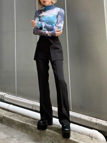 ムルーア　プリントチュールインナー MURUA（ムルーア）の「プリントチュールインナー（Tシャツ