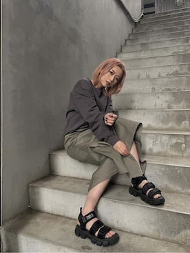 早久都加紗さん(レディース・158cm)の冬コーディネート