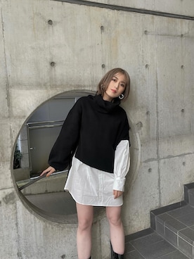 早久都加紗さん（レディース・158cm）の冬コーディネート