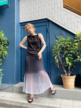 「murua」｜早久都加紗さん（レディース・158cm）の夏コーディネート
