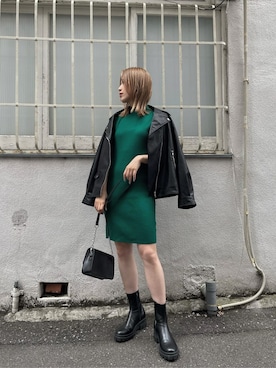 「MURUA（ムルーア）のアイテム（テーラードジャケット）」を使った、早久都加紗さん（レディース・158cm）の夏コーディネート