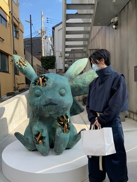 「RYO TAKASHIMA（リョウタカシマ）のアイテム（トップス）」を使った、William Chenさん（メンズ・171cm）の冬コーディネート