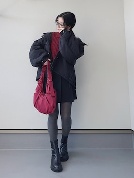 「アイテム（レッグウェア）」を使った、haruさん（レディース・162cm）の秋コーディネート