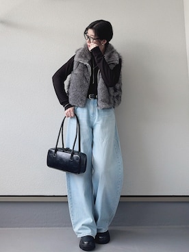 「アイテム（ベスト）」を使った、haruさん（レディース・162cm）の秋コーディネート