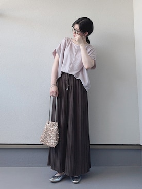 「アイテム（ネックレス）」を使った、haruさん（レディース・162cm）の夏コーディネート