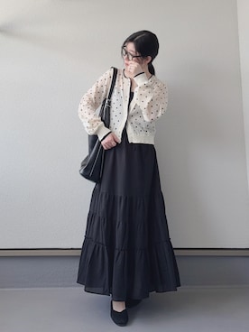 「tiptop（ティップトップ）のアイテム」を使った、haruさん（レディース・162cm）の春コーディネート