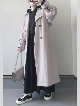 「reca（レカ）のアイテム（トレンチコート）」を使った、haruさん（レディース・162cm）の春コーディネート