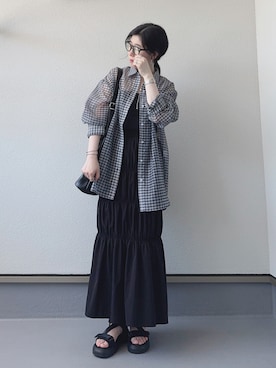 「アイテム（その他）」を使った、haruさん（レディース・162cm）の夏コーディネート