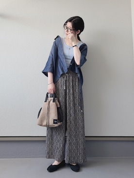 「ikka（イッカ）のアイテム」を使った、haruさん（レディース・162cm）の夏コーディネート