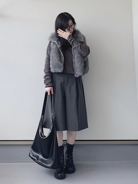「アイテム（リング）」を使った、haruさん（レディース・162cm）の秋コーディネート