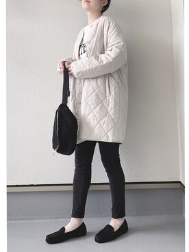 モカシン デッキシューズを使った 黒スキニー の人気ファッションコーディネート Wear