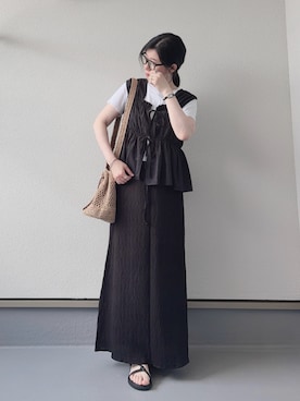 「RANAN（ラナン）のアイテム」を使った、haruさん（レディース・162cm）の夏コーディネート