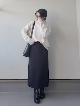 「アイテム（その他ヘアアクセサリー）」を使った、haruさん（レディース・162cm）の冬コーディネート