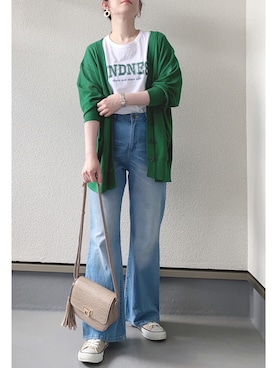 「Honeys（ハニーズ）のアイテム」を使った、haruさん（レディース・162cm）の夏コーディネート